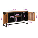 vidaXL Széf 105 x 30 x 55 cm Tömör Mangófa és Műszaki Fa