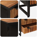 vidaXL Fiókos szekrény 75 x 30 x 54 cm Tömör Mangófa és Műszaki Fa