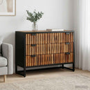 vidaXL Fiókos szekrény 75 x 30 x 54 cm Tömör Mangófa és Műszaki Fa