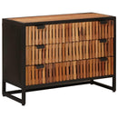 vidaXL Fiókos szekrény 75 x 30 x 54 cm Tömör Mangófa és Műszaki Fa