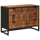 vidaXL Fiókos szekrény 75 x 30 x 54 cm Tömör Mangófa és Műszaki Fa