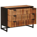 vidaXL Fiókos szekrény 75 x 30 x 54 cm Tömör Mangófa és Műszaki Fa
