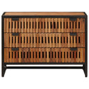 vidaXL Fiókos szekrény 75 x 30 x 54 cm Tömör Mangófa és Műszaki Fa