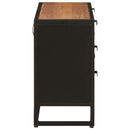 vidaXL Fiókos szekrény 75 x 30 x 54 cm Tömör Mangófa és Műszaki Fa