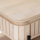 vidaXL Kézzel Készült Kávéasztal Fehér 85 x 45 x 50 cm Tömör Mangófát