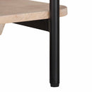 vidaXL Kézzel Készült Kávéasztal Fehér 85 x 45 x 50 cm Tömör Mangófát