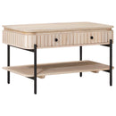 vidaXL Kézzel Készült Kávéasztal Fehér 85 x 45 x 50 cm Tömör Mangófát