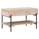vidaXL Kézzel Készült Kávéasztal Fehér 85 x 45 x 50 cm Tömör Mangófát