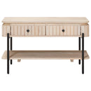 vidaXL Kézzel Készült Kávéasztal Fehér 85 x 45 x 50 cm Tömör Mangófát