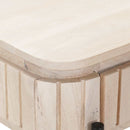 vidaXL Kézzel készített kis asztal Fehér 100 x 30 x 76 cm