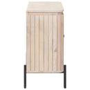 vidaXL Széf 70 x 30 x 65 cm Tömör Mangófa és Műszaki Fa