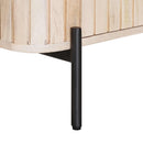 vidaXL Széf 105 x 30 x 65 cm Tömör Mangófa és Műszaki Fa