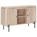 vidaXL Széf 105 x 30 x 65 cm Tömör Mangófa és Műszaki Fa