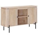 vidaXL Széf 105 x 30 x 65 cm Tömör Mangófa és Műszaki Fa
