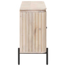 vidaXL Széf 105 x 30 x 65 cm Tömör Mangófa és Műszaki Fa