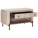 vidaXL Cipőpad fiókkal 85 x 37 x 48 cm Tömör Mangófa és Műszaki Fa