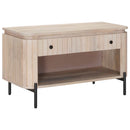 vidaXL Cipőpad fiókkal 85 x 37 x 48 cm Tömör Mangófa és Műszaki Fa