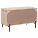 vidaXL Cipőpad fiókkal 85 x 37 x 48 cm Tömör Mangófa és Műszaki Fa