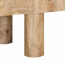 vidaXL Széf 53 x 30 x 65 cm Tömör Mangófa és Műszaki Fa