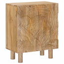 vidaXL Széf 53 x 30 x 65 cm Tömör Mangófa és Műszaki Fa