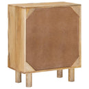 vidaXL Széf 53 x 30 x 65 cm Tömör Mangófa és Műszaki Fa