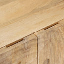 vidaXL Széf 100 x 30 x 65 cm Tömör Mangófa és Műszaki Fa