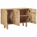 vidaXL Széf 100 x 30 x 65 cm Tömör Mangófa és Műszaki Fa