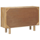 vidaXL Széf 100 x 30 x 65 cm Tömör Mangófa és Műszaki Fa