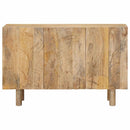 vidaXL Széf 100 x 30 x 65 cm Tömör Mangófa és Műszaki Fa
