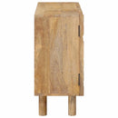 vidaXL Széf 100 x 30 x 65 cm Tömör Mangófa és Műszaki Fa