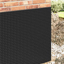 vidaXL Bordázott vízelvezető lap Fekete 0,5 x 20 m HDPE