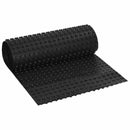 vidaXL Bordázott vízelvezető lap Fekete 0,5 x 20 m HDPE