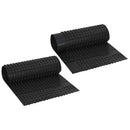 vidaXL Bordázott vízelvezető lap 2 pcs Fekete 0,5 x 20 m HDPE