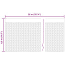 vidaXL Bordázott vízelvezető lap 2 pcs Fekete 0,5 x 20 m HDPE
