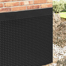 vidaXL Bordázott vízelvezető lap 2 pcs Fekete 1 x 20 m HDPE