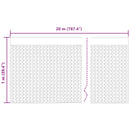 vidaXL Bordázott vízelvezető lap 2 pcs Fekete 1 x 20 m HDPE