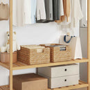 vidaXL Tárolókosarak 2 pcs Természetes 35 x 25 x 17 cm Vízi jácint