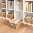 vidaXL Tárolókosarak 2 pcs Természetes 38 x 28 x 15 cm Vízi jácint