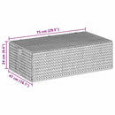 vidaXL Tároló Doboz Természetes 75 x 42 x 23 cm Vízi jácint