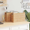 vidaXL Újság Kosarak 2 pcs Természetes 39 x 14 x 25 cm Vízi jácint