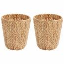 vidaXL Hulladék Papír Kosarak 2 pcs Természetes 26 x 26 x 29 cm