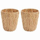 vidaXL Hulladék Papír Kosarak 2 pcs Természetes 26 x 26 x 29 cm