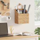 vidaXL Függő kosár Természetes 30 x 17,5 x 49,5 cm Vízi jácint