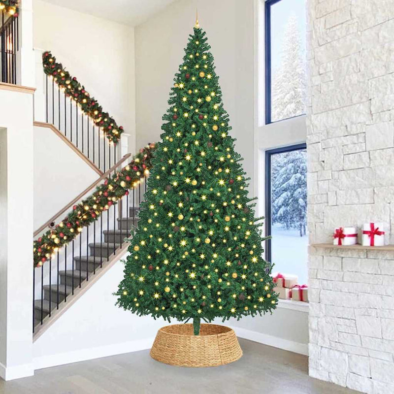 vidaXL Karácsonyfakollekció Barna 105 x 105 x 28 cm Vízi jácint