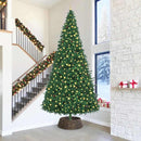 vidaXL Karácsonyfakollekció Fekete 90 x 90 x 28 cm Vízi jácint