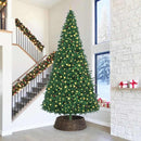 vidaXL Karácsonyfakollekció Fekete 105 x 105 x 28 cm Vízi jácint