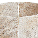 vidaXL Karácsonyfakollekció Kerek Fehér 60 x 60 x 22 cm Vízi jácint