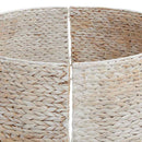 vidaXL Karácsonyfakollekció Kerek Fehér 90 x 90 x 28 cm Vízi jácint
