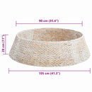 vidaXL Karácsonyfakollekció Fehér 105 x 105 x 28 cm Vízi jácint