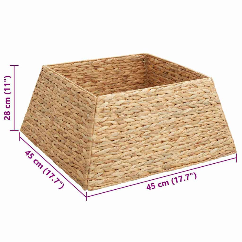 vidaXL Karácsonyfakollekció Barna 60 x 60 x 28 cm Vízi jácint